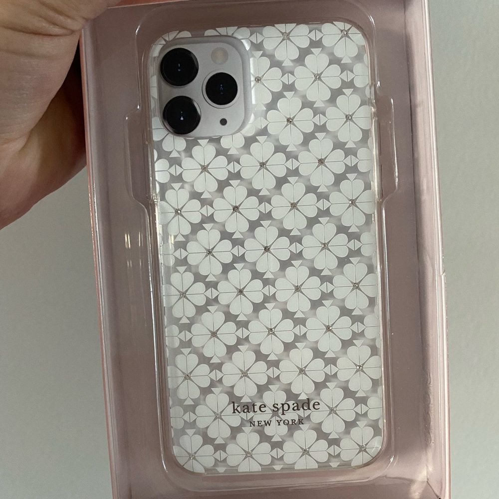 Sparkly Kate Spade iPhone 11 Pro Spade Flower Case